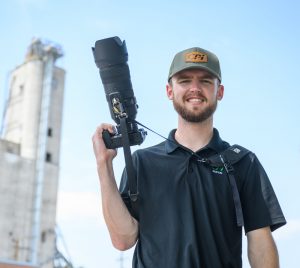 Austin Uhlig at the CPI headquarters in Hastings, Nebraska. 