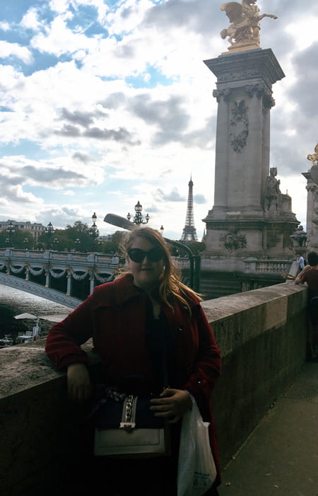 Photo of Autum Teff in Paris, with Eiffel Tower in the back.