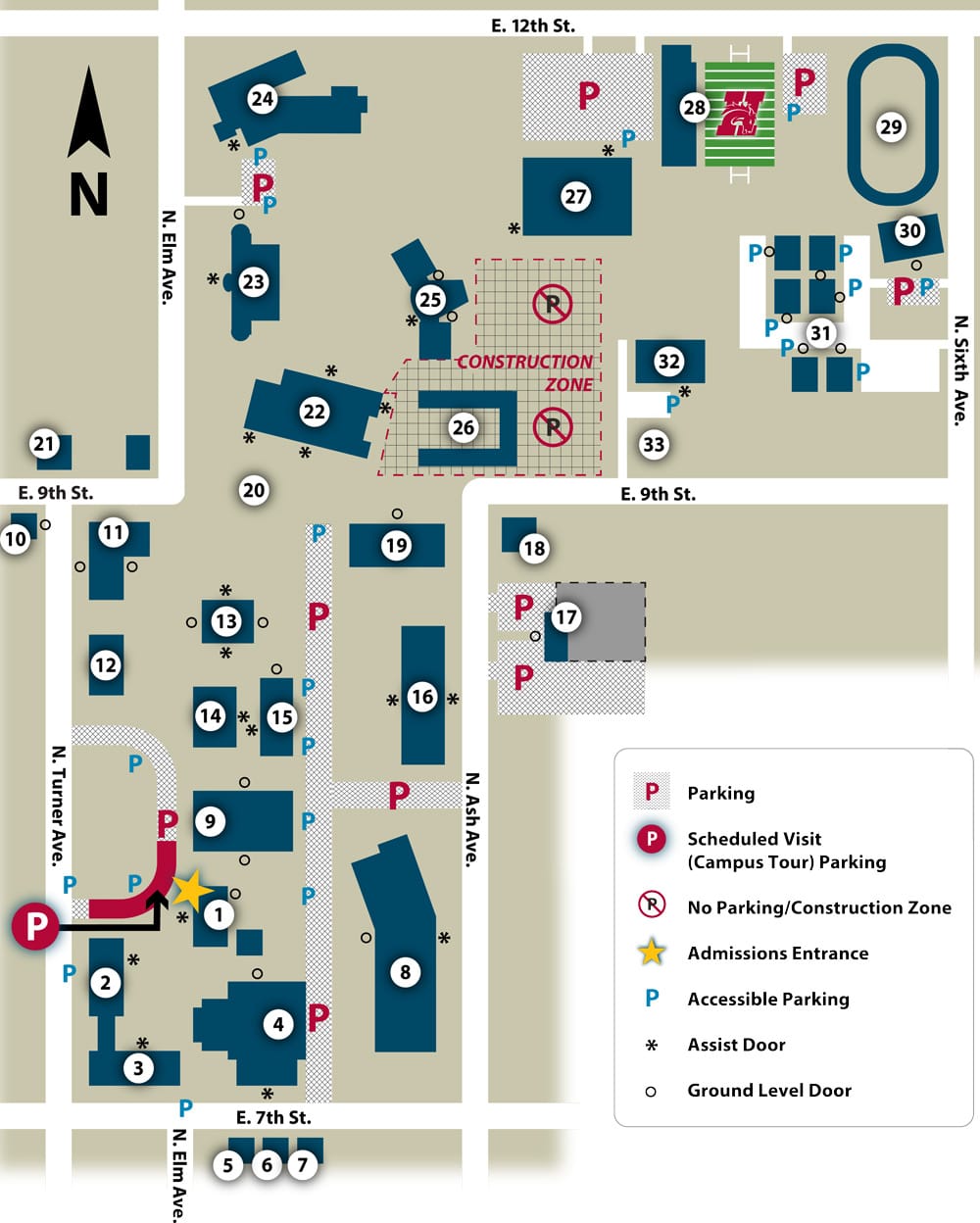 Maps and Directions 2 Campus Map