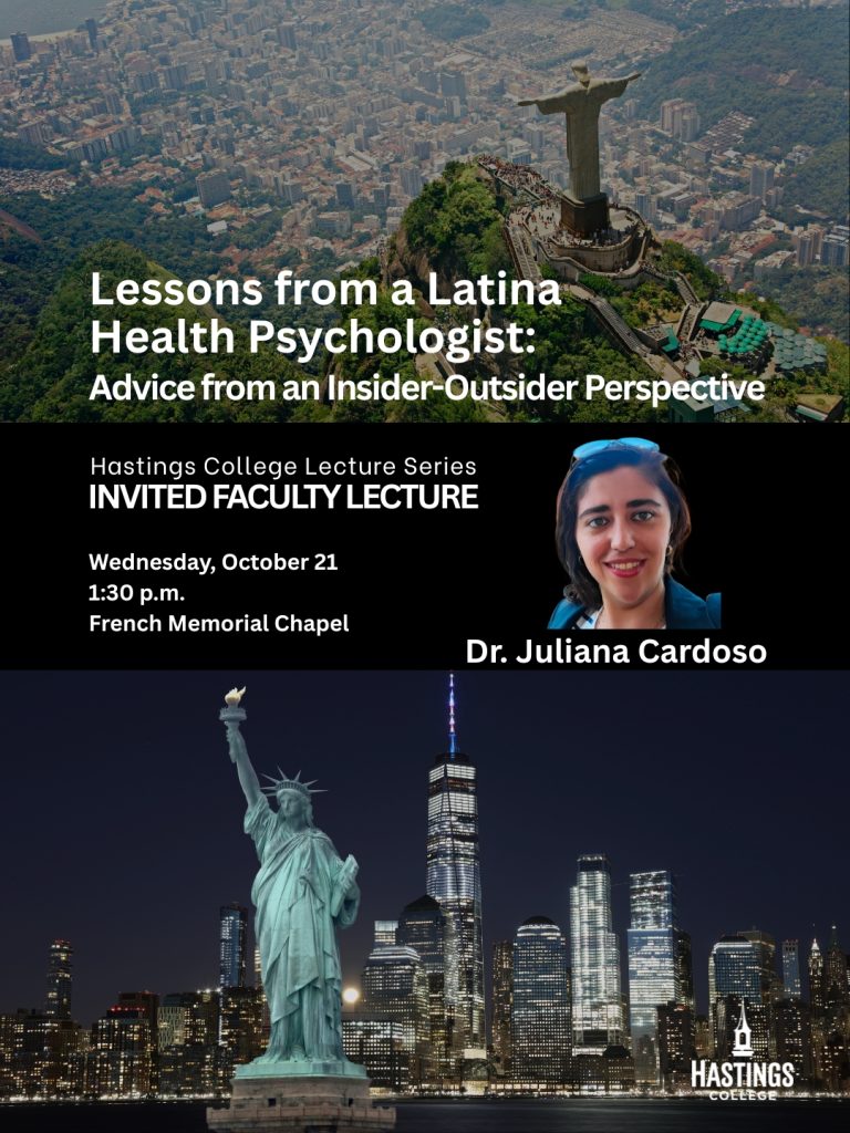 Cardoso to deliver 'Lessons from a Latina Health Psychologist' at Hastings College lecture 1 Cardoso InvitedFacultyLecture 26fw