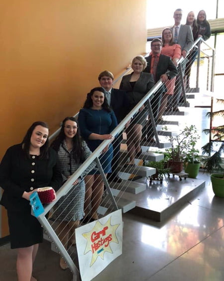 Forensics team picture at Science Center.