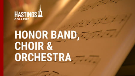 Graphic for Hastings College Honor Band, Choir and Orchestra