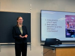 Gifford presents research on alternative identities in restorative justice programs 1 HaileyGifford 26w