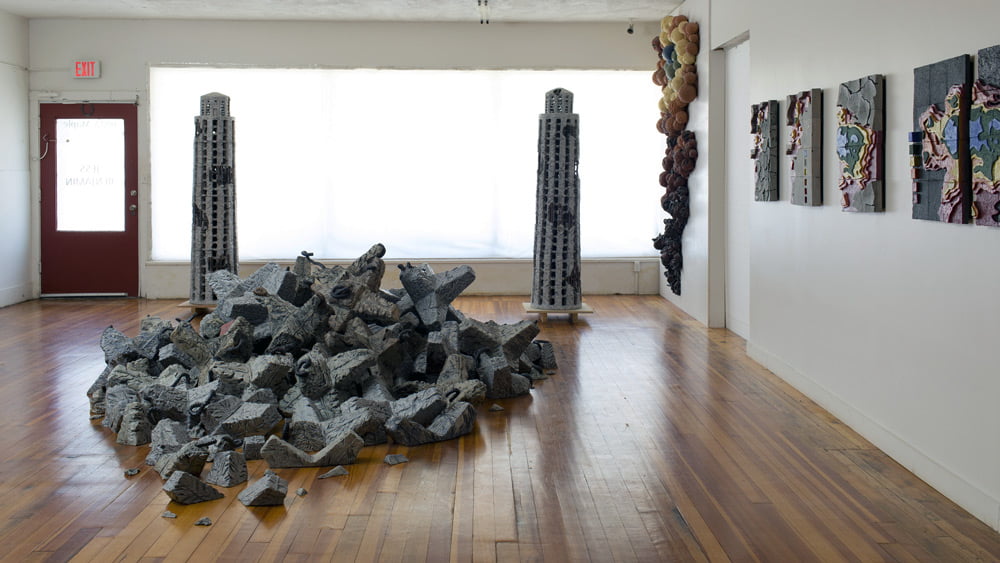 Hastings College grad explores art with an environmental message 1 Photo of Jess Benjamin's art studio
