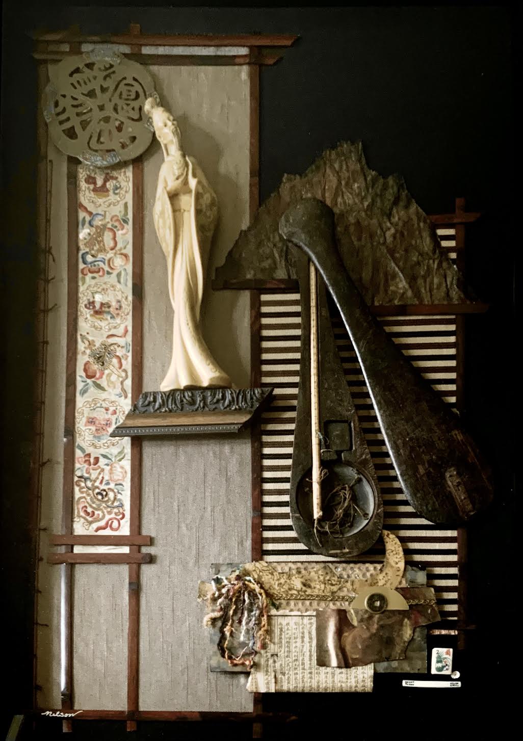 Assemblage sculptures by Nelson featured in JDAC gallery Hastings College