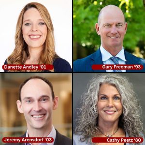 Photo of Danette Andley, Jeremy Arensdorf, Gary Freeman  and Cathy Peetz.