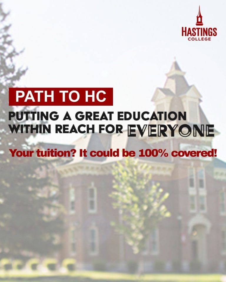 Graphic that says Path to HC and how it may cover full tuition for some people.