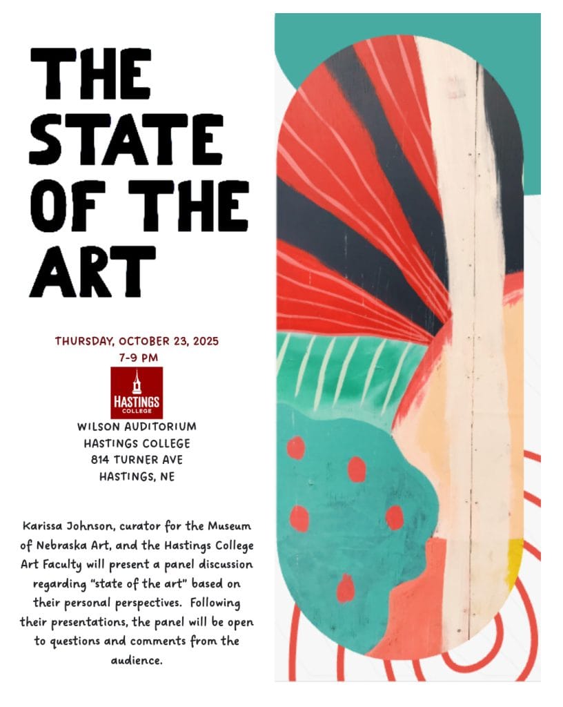 Graphic that says "The State of the Art" with the date and time that matches the text. 