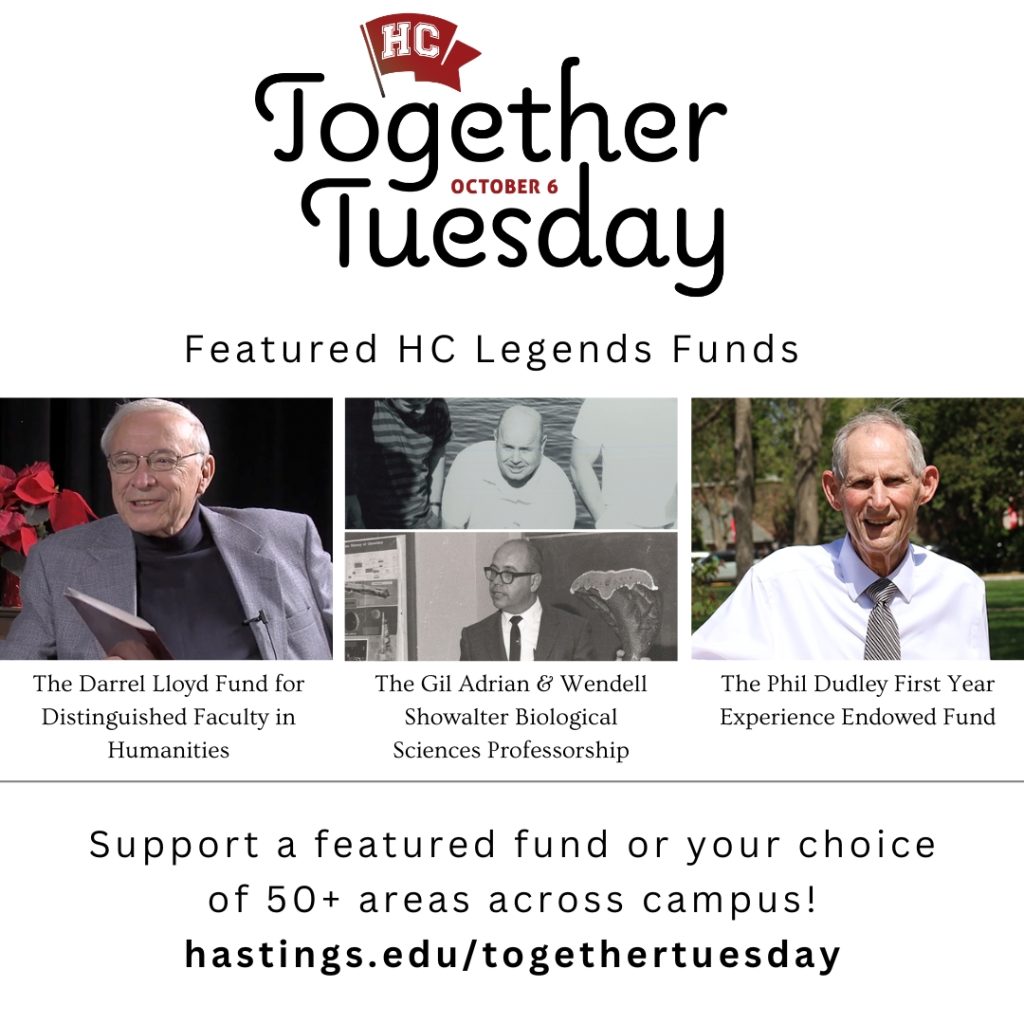 Hastings College announces Together Tuesday giving day for Oct. 6 4 Together Tuesday Graphic
