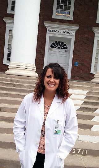 Biology major Brook Snyder spent the summer of 2013 at a 