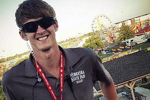 Cale Buhr working at the Nebraska State Fair