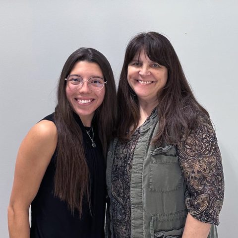 Hastings College student Cici Velarde and professor Dr. Jessica Henry.