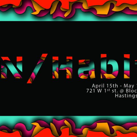 In/Habit Art Show grahpic