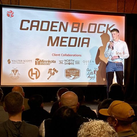 Block at the start of his presentation at Big Idea Hastings.