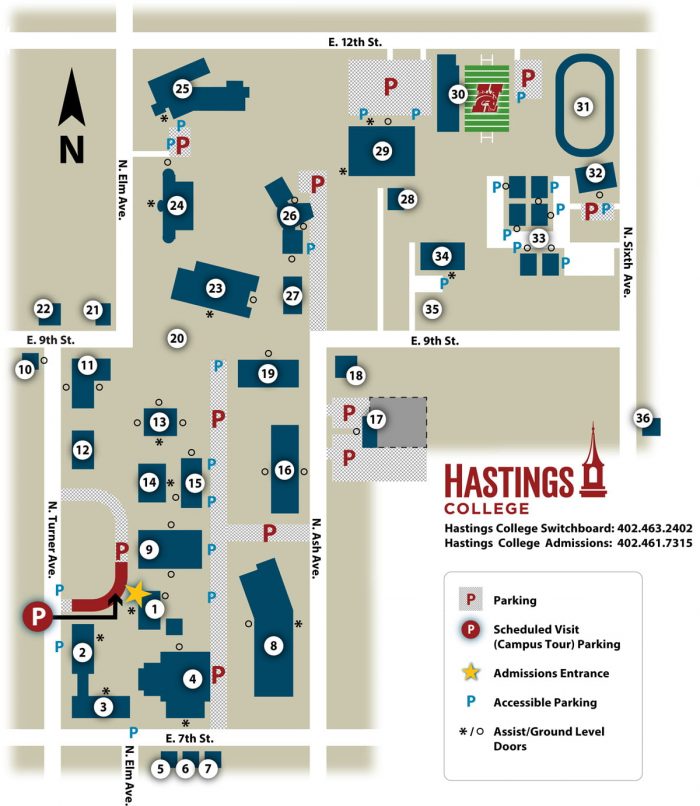 Image of a campus map