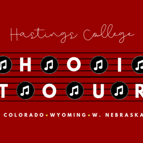 Graphic that says "Choir Tour"