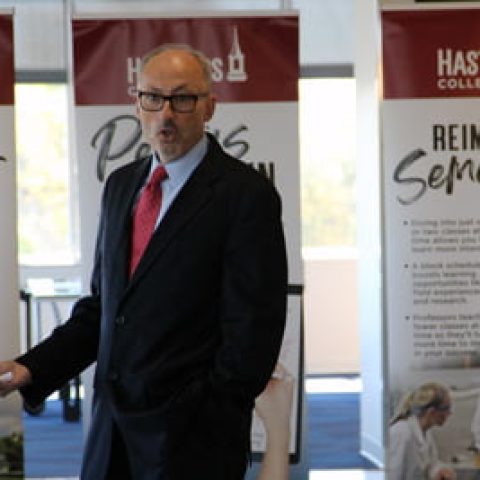 Photo of Chris Hochstetler speaking at Sojern.
