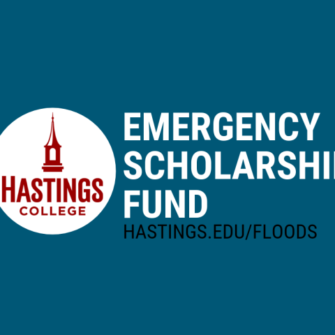 Graphic that says emergency scholarship fund