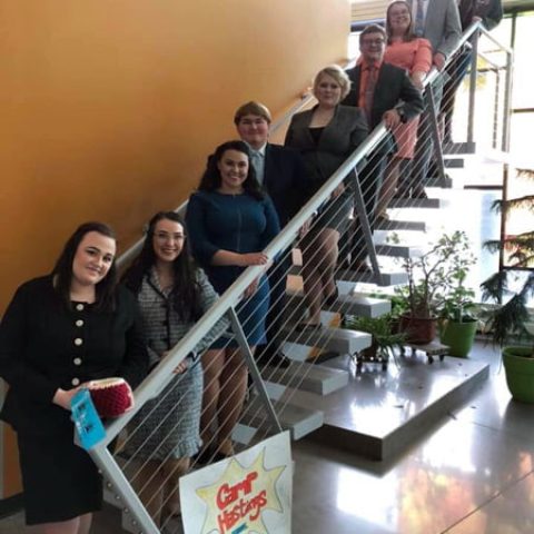 Forensics team picture at Science Center.