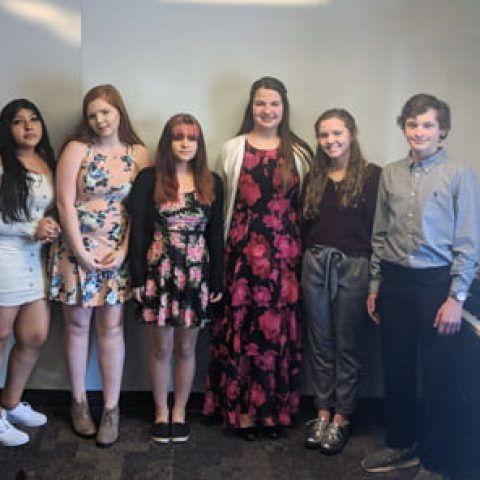 Picture of history day scholarship winners.