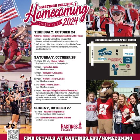 Pictures and a schedule of homecoming.