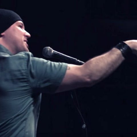 Photo of Kyle Guante a two -time national poetry slam champion.