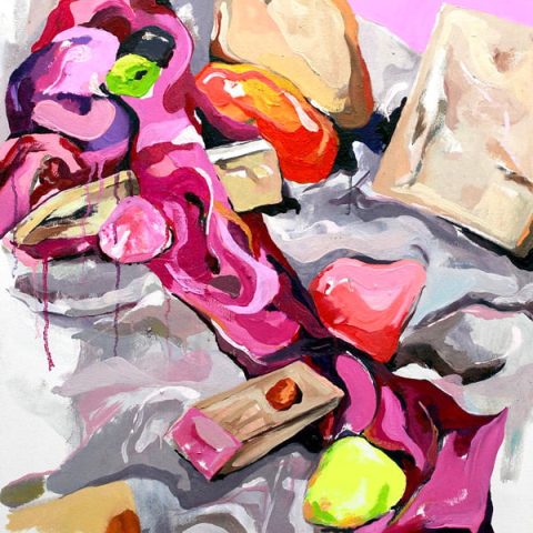 Melissa Loney's oil painting on canvas titled “Still Life Pink” was named Best in Show.
