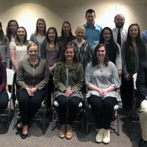 Photo of the Omicron Delta Kappa inductees