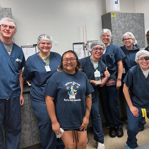 Sam Acosta Castellanos and the lab group at Nova-Tech Inc.