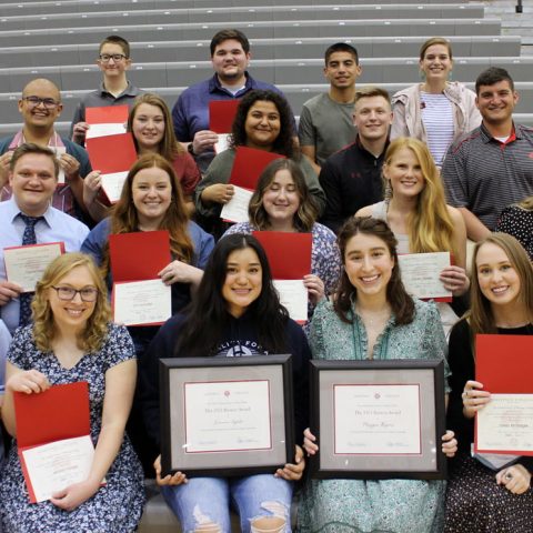 The 2021 Hastings College Who's Who and Bronco Award recipients.