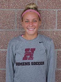 Michaela Vadebonceur, an Exercise Science major, dedicated much of her time to the Women's Soccer team during her four years at Hastings College.